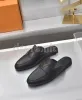 Capri loafers desiger sandaler kvinnor skor äkta läder tofflor platt mulor slingback loafer damer lata mule sommarstrand flip flops