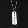 Collane a pendente RJ Sei la collana ispiratrice di lettere è un regalo per accessori per gioielli a catena in acciaio inossidabile personalizzato 221q