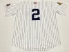 Özel 2001 2009 NY Retro Ws Beyzbol Forması Derek Jeter Mariano Rivera Martinez Bernie Williams Pettitte Roger Clemens Jorge Posada Alex Ro