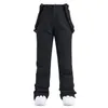 Pantalons de ski alpine hommes et femmes hivernaires sports extérieurs chauds à nœud de vent chaud étanche noire gris neige 231221