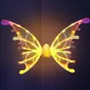 Electric Fairy Wings with LED Lights,Light Up Elf Angel Wings Costumes Cosplay,Sparkling Dogs Wings with Music for Kids Pets