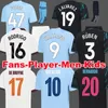 Maglie da calcio Haaland 23 24 de Bruyne Phillips Mans Cities Grealish Ferran Kovacic Foden Bernardo J.Alvare Calcio Shit da calcio Uni Kit Kit Set