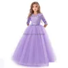 Girl'S Dresses Kids Bridesmaid Lace Girls Dress For Wedding And Party Evening Christmas Girl Long Costume Princess Children Fancy 6 Dhibg