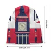 Bandeira britânica vintage com símbolos de Londres Skullies Beanies Caps Streetwear Chapéus de tricô de inverno União Union Jack Bonnet