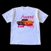 メンズTシャツY2Kサマーニューレトロゴシッククラシック中世の車両パターンシリーズTシャツメンズラウンドネック特大ファッションカップルストリートウェアT231222