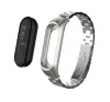 Rostfritt stål handledsrem för Xiaomi Mi Band 3 Metal Watch Band Smart Armband Miband 3 Bälte Byt ut klockremmar Mi 3 ll