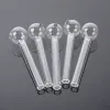 High Quality Smoking Pipes Accessories Clear Glass Pipe Thick Pyrex Oil Burner Bubbler Tobacco Tools Portable Hand Straight Tube Mini ZZ