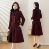 Two Piece Dress Winter Woolen Skirt Suit Women Elegant Korean Thicken Warm Plaid Fashion Short Blazer Casual Evening Party 2-Piece Set