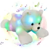 37 cm pluche beer led speelgoed w muziek optioneel kleurrijk licht kinderkamer decoratie baby verjaardag xmas cadeau druppel 231221