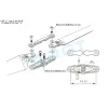 Tarot-RC TL100B15/TL100B16 15-tums metall vikning propellerhållare för alla 12mm skruvhålsmotor RC Drone Frame-tillbehör