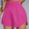 Женские шорты Epligg Shape Running 2023 Шорты Women Wide Leg The Grows Shorts для женщин с высокой эластичной тренажерой Fem Fem.