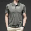 Mentes Polos Hun Shirts Shirts For Hommes 2023 Summer Gym Sportswear Fabric Tops Tops élastiques T-shirt Slim Slim Fit L231222 Elastic