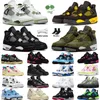 OG ORIGIAN JUMPMAN 4 농구 신발 검은 고양이 4S Seafoam Pine Green Bred Thunder Sail White Oreo Infrared Fire Red Military Blue Union J4 Womens Mens 스포츠 스니커즈