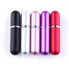 Empty Aluminum Glass Spray Bottle Mini Liquid Fine Mist Spray Bottles 5ml for Travel , Perfume Cosmetics Packaging 8 Colors Sdlug