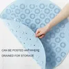 Vogsic Nonslip Bath Mat Bathtub PVC Safety Shower With Drainage Holes Carpet Foot Organizer Badtillbehör 231221