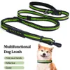 Ligne de chien réfléchissante Corde de traction rétractable pour un chien Pet en marche marchant les mains libres de tête de tête élastique accessoires pour chiens 231221