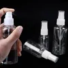 Großhandel 1000pcs 50 ml Haustier Plastikspray -Parfümflaschen leer 50 ml kosmetische Verpackungsbehälter mit weißer Nebeldeckel für Desinfektion OVEU