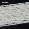 Partihandel naturlig 4mm en månsten fasetterad kub lös pärlor för att göra smycken diy stenhalsband strand mikubeads 231221