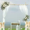 Decorative Flowers 2 Pieces Wedding Arch Green Leaves Handmade Floral Swag Wreath For Wall Party Welcome Sign Table Decor