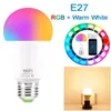 15W WiFi Smart Light Bulb RGB White Magic Lamdimmable LED E27 B22 WiFi -bollen compatibel met Amazon Alexa Google Home Smartphone259J