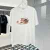 Men's T Shirts Mmsix T-shirts 2024 Spring Summer Crew Neck Cute Kitten Digital Print Design Short Sleeve Casual Cotton Male Loose Tee