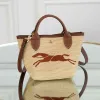 Соломенная роскошь дизайнер дизайнер Raffias Tote Basket Back Mens Mens Travel Sudbag Women Mini Top Harding Bag Сумка пляжа с плеча