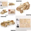 Puzzles robome 3d en bois puzzle toys kits de construction de véhicules pour les adolescents 201218 Cadeaux de livraison de chute dhthx