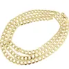 Hollow 14k jaune or jaune 6 50 mm Collier de chaîne de liaison cubaine 16-30 pouces286