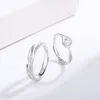 Wedding Rings S925 Sterling Silver Couple Ring A Pair of Men's and Women's Matching Rings Simple and Versatile Plain Ring Student Handicrafts 231222