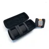 Bekijk dozen zwarte armband armband Roll Travel voor case sieraden draagbare zipper met een verwijderbaar in