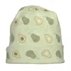 Berets Cute Pastel Green Avocado Caps Hip Hop Unisex Ski Skullies Beanies Hats Spring Warm Multifunction Bonnet Knitting