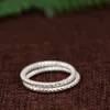 Wedding Rings S925 Silver Jewelly Plain Silver Craft Ring Damesmode Twist Fresh Silver Ring 231222