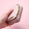 Wallets Retro Women's Wallet Luxury Coin Bag Pu Leather Card Holder Mini Buckle Purses For Women 2023 Small Fashion Money