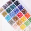 1 Box 24 Color Mix Glass Beads Round Loose DIY Bracelet Earrings Charms Necklace For Jewelry Making 231221