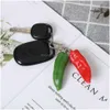 Chave do carro colorf pimenta pimenta de pimenta de keychain alimento de alimento para homens para homens presentes de bag creative bag creative airpods acessórios de caixa d dhswb