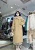 Women's Trench Coats Sweet Collar Detachable Embroidery Doll Cotton Padded Jacket Extra Thick