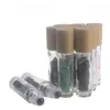 Thick Essential Oils Roller Bottles 10ml Glass Roll on Bottles with Gemstone Ball Bamboo Cap Stone inside Jscmd