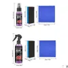 Ferramentas de limpeza de carros Novo lavagem de cerâmica de alta proteção Fortify 3 em 1 Quick Coun Polish Sealer Spray Nano Coating Polishing Spraying Wax Dhu0L