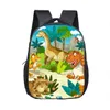 Bolsas de 12 polegadas Personalize seu nome Imagem Crianças Backpack Animal