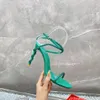 Renecavilla Sandaler Kvinnor Margot Utsmyckade designers Ankel Wraparound Women High Heeled Sandal Evening Shoes With Box Luxury Wraaround Snake Strass Stiletto