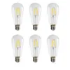 E27 ST64 LED-lampen Vintage LED Filament Bulb Retro Lights 2W 4W 6W 8W Warm Wit AC110-240V272U