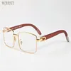 Occhiali da sole in legno di moda per uomini Sports Sports Buffalo Horn Glasses Women Ocolasses Vengono con Lunettes Lunettes Gafas de S258M