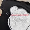 Men's T Shirts 2024ss Blutosatire Shirt Men Women High Quality Oversize Dog Print Top Tees T-shirt