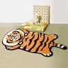 Carton Tiger Tiger Tapis de chevet non glissé Absorbant de salle de bain Animaux de salle de bain Print Tapes pour enfants décor de chambre mignonne Carpets à fourrure 231222