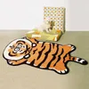 Cartoon Tiger Rug Litpe de cabeceira absorvente de tapete de banheiro tapetes de impressão para crianças Decoração de garotos fofos 231222