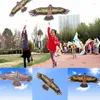 Decorações de jardim, esporte divertido ao ar livre 1,1m Flying Eagle Kite Children's Toy Animal Kites