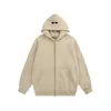 Autumn and Winter Zipper Cardigan Hoodie Long Sleeve Coat Men and Women Brushed Hoody