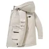 Veste de Camouflage en duvet de canard blanc pour homme, veste à capuche, Style Cargo, épais, chaud, imperméable, manteaux décontractés, 231221