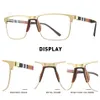 Merrys Design Men Luxury Square Glasses Frame Business Alloy Eyewear Acetate Ben Myopia Recept Eglaslasses S2255 220819298N