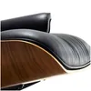 Móveis de sala Eames Cowe Pu dermis girar rolamento chaise lounge nórdico single designer cadeira de sofá simples lazer moderno gota d dhbhk